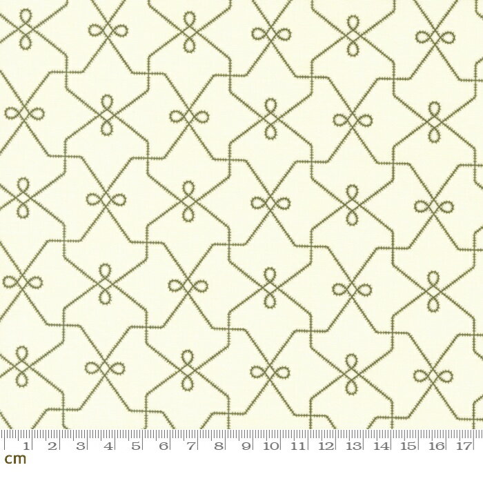 【Moda モダ】Joyful Gatherings-49210-21(3B-03) ホワイト 幾何学柄 クリスマス アンティーク コットン100％ シーチング 【10cm単位販売】