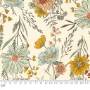 Woodland And Wildflowers-45580-11(3F-18) ベージュ系 ナチュラル系 花柄 ボタニカル コットン100％ シーチング