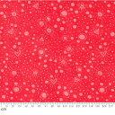 Fruit Loop-30736-13(3F-15) レッド系 ドット柄 水玉 ハート柄 コットン100% シーチング