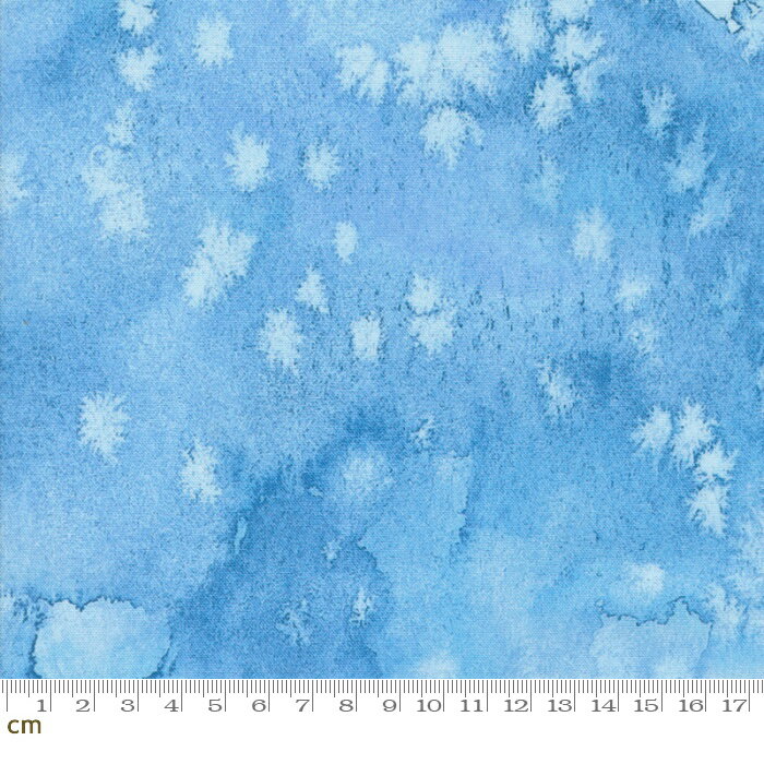 【Moda モダ】Floribunda-8433-108(3B-07) スカイブルー 水色 テクスチャ柄 無地感覚 無地風 水彩画 デジタル コットン100%シーチング【10cm単位販売】