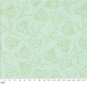 【Moda モダ】Abloom-29211-18(2A-03) 花柄 薔薇 パステル ミントグリーン コットン100% シーチング 110cm幅【10cm単位販売】