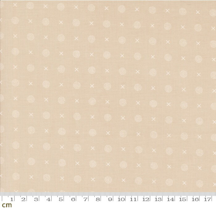 Other - 【Moda モダ】Abloom-29215-30(3A-02) ドット柄 水玉 星 ベージュ コットン100％ シーチング 110cm幅【10cm単位販売】