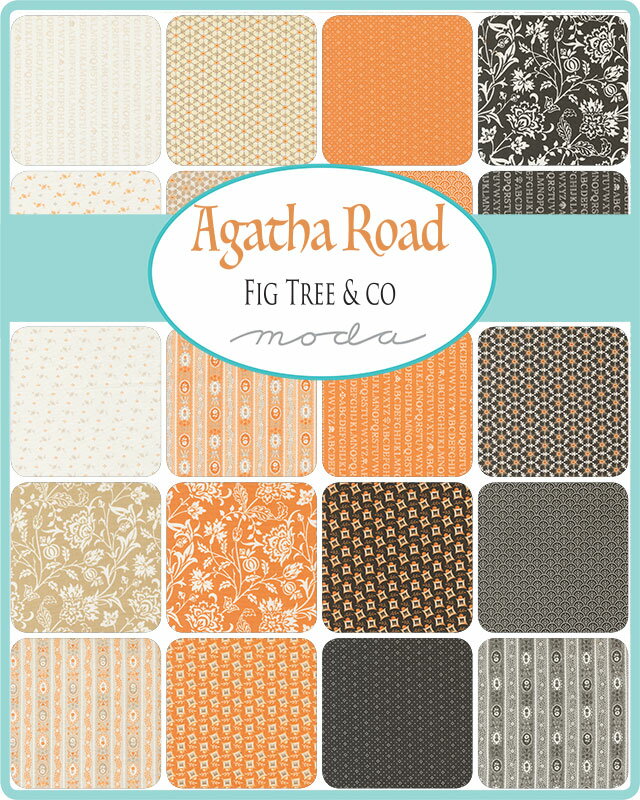 【Moda-k モダ】Agatha Road-35414-11(3A-04) リーフ柄 幾何学柄 オレンジ ホワイ...