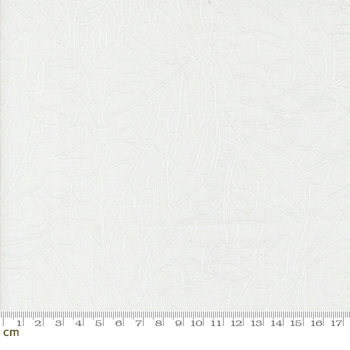 Rakuten - 【Moda モダ】Botany-11551-21(3A-01) ホワイト 植物柄 ボタニカル モンステラ イラスト調 おしゃれ 大柄 大きめ柄 ラッカープリント コットン100％ シーチング 110cm幅【10cm単位販売】