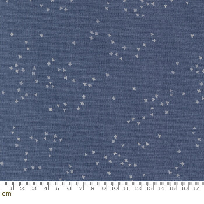 樂天商城 - 【Moda-k モダ】Brookside-36086-17(3A-03) 小花柄 ランダムドット ネイビー ブルー シーチング 110cm幅 パッチワーク ハンドメイド【10cm単位販売】