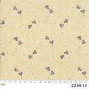 【Moda モダ】Clover Meadow-2234-11(2D-03) 植物 ボタニカル 木の実 ドット柄 ベージュ系 アイボリー系 パープル系 コットン100% シーチング【10cm単位販売】