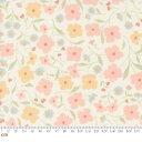 【Moda モダ】Cottage Charm-31750-11(3A-02) アイボリー 花柄 フェミニン かわいい コットン100% シーチング 110cm幅【10cm単位販売】