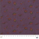 【Moda モダ】Country Charm-6793-11(2C-02) パープル 落ち葉 木の実 植物 コットン100% シーチング【10cm単位販売】