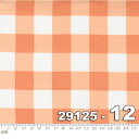 【Moda モダ】Cozy Up-29125-12(2E-04) ホワイト系 オレンジ系 チェック柄 コットン100% シーチング 【10cm単位販売】(3)
