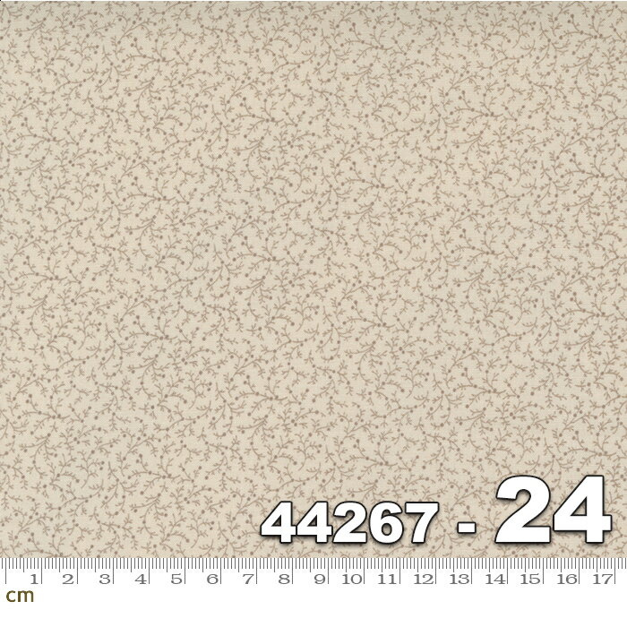 【Moda モダ】Cranberries and Cream-44267-24(2D-01) ベージュ系 植物柄 花柄 コットン100% シーチング【10cm単位販売】