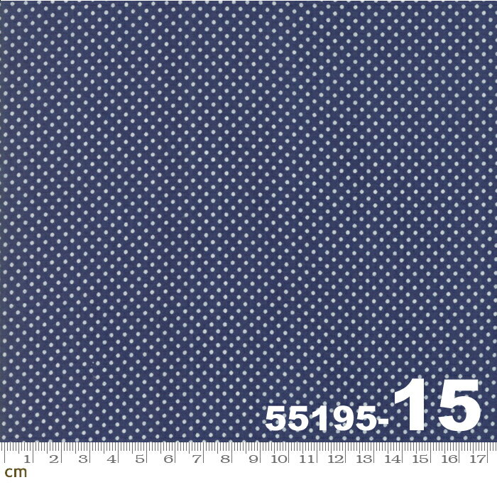 【Moda モダ】Early Bird-55195-15(2C-03) ブリー系 ネイビー ホワイト系 白 ドット柄 水玉 コットン10..