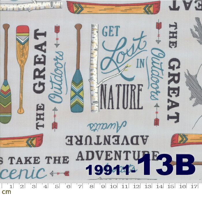Rakuten - 【クーポン最大500円OFF！】Explore(エクスプロー)-19911-13B(ブラッシュド加工)(2D-02) アイテム柄 モチーフ柄 カヌー カヤック アルペン 白樺 ウッド ホワイト系 コットン100% シーチング【10cm単位販売】
