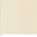 【Moda-k モダ】Frivolity-43197-11(3A-04) ドット 水玉 シンプル 秋 クリーム色 シーチング パッチワーク 110cm幅【10cm単位販売】