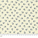 【Moda モダ】Garden Gatherings Shirtings-49172-13(2E-07) 小花柄 ホワイト系 ブルー系 ネイビー系 シーチング【10cm単位販売】
