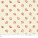 【Moda モダ】Garden Gatherings Shirtings-49173-14(2E-07) 小花柄 ブーケ柄 ホワイト系 ピンク系 赤 シーチング【10cm単位販売】