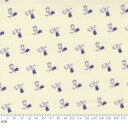 【Moda モダ】Garden Gatherings Shirtings-49177-16(2E-07) 小花柄 ホワイト系 パープル系 チューリップ シーチング【10cm単位販売】