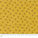 【Moda モダ】Garden Gatherings-49172-25(2E-07) 小花柄 マスタードイエロー系 ブラウン系 シーチング【10cm単位販売】