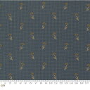 【Moda モダ】Garden Gatherings-49175-24(2E-07) 小花柄 チェック柄 ブルー系 ネイビー系 ベージュ系 シーチング【10cm単位販売】