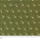 【Moda モダ】Garden Gatherings-49177-26(2E-07) 小花柄 ベージュ系 グリーン系 緑 チューリップ シーチング【10cm単位販売】
