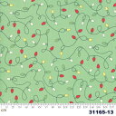 【Moda モダ】Deer Christmas-31165-13(2E-04)(2C-06) グリーン系 レッド系 イエロー系 アイテム柄 モチーフ柄 クリスマス コットン100% シーチング 110cm幅【10cm単位販売】