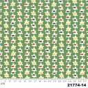 【Moda モダ】Good Times-21774-14(2D-03)記号柄 グリーン系 moda fabrics コットン100% シーチング 110cm幅【10cm単位販売】