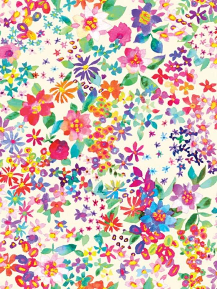 【Moda モダ】Gradients Euphoria-33822-11(2A-04) 大花柄 水彩風 ホワイト シーチング 110cm幅【10cm単位販売】のサムネイル