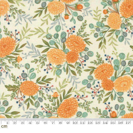 【Moda-k モダ】I Love Fall Most Of All-56141-11(3A-04) 花柄 ブーケ柄 絵本調 アイボリー オレンジ 大柄 大きめ柄 シーチング 110cm幅 ハンドメイド パッチワーク 【Moda-k モダ】I Love Fall Most Of All-56141-11(3A-04) 花柄 ブーケ柄 絵本調 アイボリー オレンジ 大柄 大きめ柄 シーチング 110cm幅 ハンドメイド パッチワーク