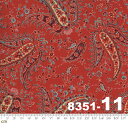 【Moda モダ】Ladies' Legacy-8351-11(2E-04) レッド系 コットン100% シーチング【10cm単位販売】