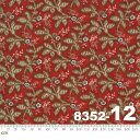 【Moda モダ】Ladies' Legacy-8352-12(2E-04) レッド系 ブラウン系 赤色 茶色 花柄 植物柄 コットン100% シーチング【10...