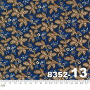 【Moda モダ】Ladies' Legacy-8352-13(2E-04) ブルー系 ブラウン系 青色 茶色 花柄 植物柄 コットン100% シーチング【10...