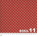 【Moda モダ】Ladies' Legacy-8353-11(2E-04) レッド系 赤色 ドット柄 植物柄 コットン100% シーチング【10cm単位販売】