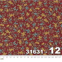 【Moda モダ】Mary Anns Gift-31631-12(2A-02) ベージュ系 ブルー系 レッド系 花柄 小花柄 植物柄 コットン100%シーチング...