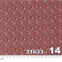 【Moda モダ】Mary Anns Gift-31633-14(2A-02) ベージュ系 レッド系 茶色 赤色 花柄 小花柄 植物柄 コットン100%シーチン...