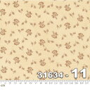 【Moda モダ】Mary Anns Gift-31634-11(2A-02) ベージュ系 ブラウン系 花柄 小花柄 植物柄 コットン100%シーチング【10c...