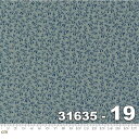 【Moda モダ】Mary Anns Gift-31635-19(2A-02) ブルー系 青色 植物柄 ストライプ柄 コットン100%シーチング【10cm単位販...