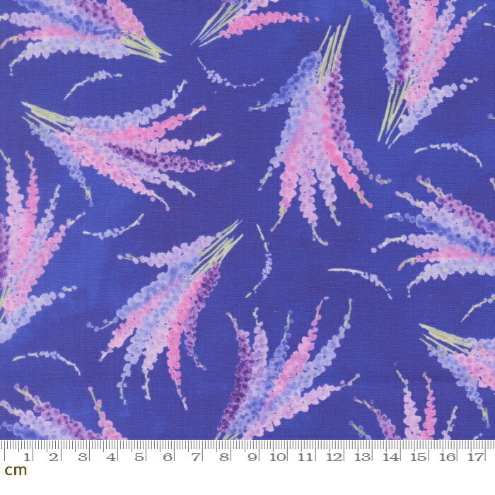樂天商城 - 【Moda モダ】Delphinium-24652-16(3A-10) 花柄 デルフィニウム 花束 水彩 パープル ブルー系 かわいい シーチング 110cm幅 パッチワーク ハンドメイド【10cm単位販売】
