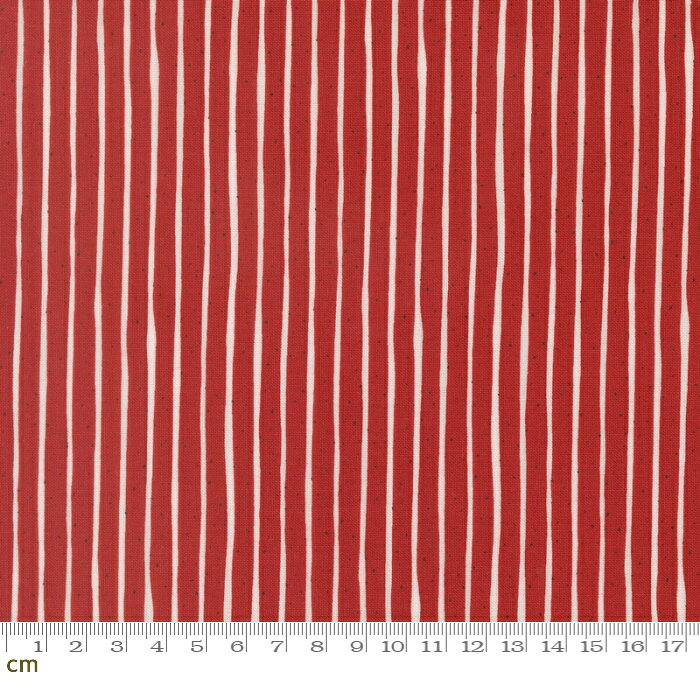 Rakuten - 【Moda-k モダ】 Independence Day-55728-13(3A-08) ストライプ柄 レッド系 ホワイト系 かわいい シーチング 110cm幅 パッチワーク ハンドメイド【10cm単位販売】
