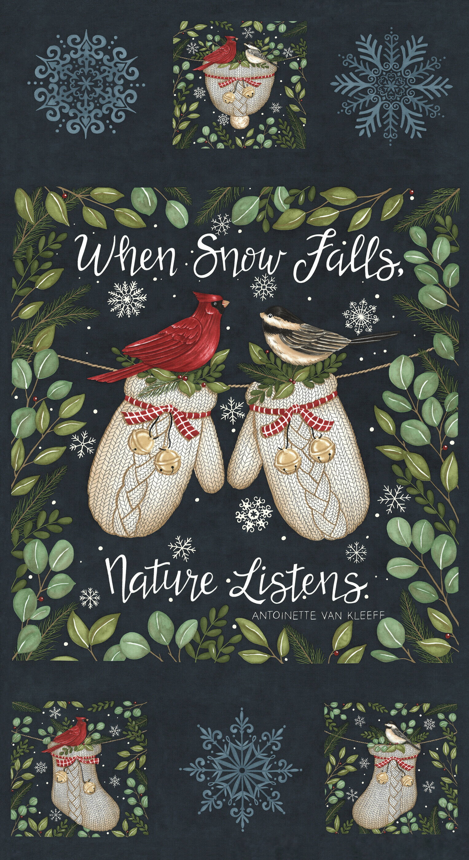 ブランド moda fabric > デザイナー Deb Strain > シリーズ When Snow Falls > 色ちがい > 【When Snow Falls(ウェン スノー フォールズ)】 まっさらな白い雪があたり一面を覆う日。木から木へと飛びうつる赤いカーディナルや、灰色と黒の小さなコガラを、あたたかな冬の靴下やニット帽、ミトンにそっと寄り添わせました。カーディナルやコガラ、ジングルベル、雪の結晶、ヤドリギなどを、クリスマスらしいレッドとグリーンの伝統的な色合いで描いたコレクション。靴下があらかじめプリントされたパネルも2種ご用意しています。 品番：moda-56178-13 素材：綿 100％ 生地種類：シーチング 生地巾：約110cm 生地の厚み： ・メジャーは目安ですので、ご参考程度にご利用ください。 ・お使いのモニターや端末によって実際のものと色が異なる場合がございます。 moda fabric モダ ファブリックは有名デザイナーたちによる洗練されたデザインと上質なUSAコットンが魅力の世界トップブランド。豊富なシリーズはテイストが統一されており、組み合わせるだけで簡単に素敵なパッチワークや小物作りを楽しめます。 ＼世界基準の安心を、あなたの作品に／ 国際安全認証「エコテックス®スタンダード100」取得した生地です。1,000を超える有害化学物質の検査をクリアした、人にも環境にもやさしいサステナブル品質。肌に触れる作品づくりにもおすすめ。