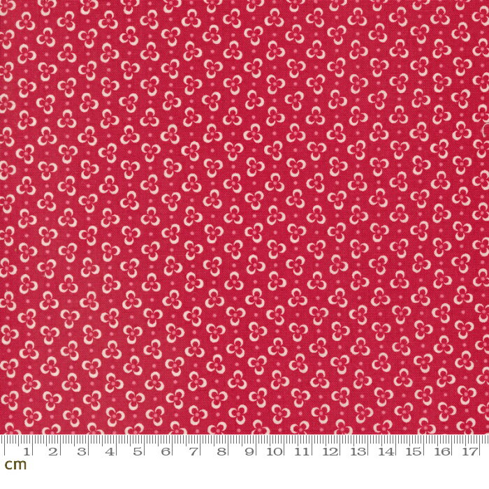 【Moda モダ】My Summer House-3044-15(2E-06) レッド系 赤色 小花柄 シンプル コットン100％ シーチング【10cm単位販売】
