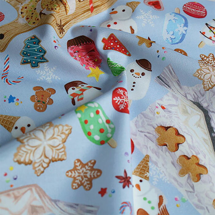 【nora. ノラ】23FA-SN1050(3D) お菓子柄 スウィーツ柄 スイーツ柄 シュトーレン ジンジャークッキー ..