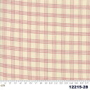 【Moda モダ】Northport Silky Wovens-12215-28(2C-03) レッド系 ベージュ系 ストライプ柄 先染め コットン100% シーチング【10cm単位販売】
