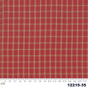 【Moda モダ】Northport Silky Wovens-12215-35(2C-03) レッド チェック柄 先染め シンプル ベーシック コットン100% シーチング 110cm幅【10cm単位販売】