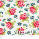 【Moda モダ】One Fine Day-55234-17(2A-04) レッド系 ピンク系 グリーン系 ホワイト系 花柄 ブーケ柄 コットン100%シーチング【10cm単位販売】(3)