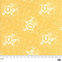 【Moda モダ】Pepper and Flax-29042-16(2D-03)花柄 イエロー系 コットン100% シーチング 110cm幅【10cm単位販売】(3)