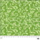 【Moda モダ】Solana-48684-19(2D-01) グリーン系 ホワイト系 種柄 コットン100% シーチング 110cm幅【10cm単位販売】