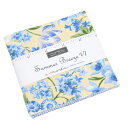 【Moda モダ】Summer Breeze VI-33370PP(42枚) 約12.7cm×12.7cm イエロー系 ブルー系 プレカット チャームパック シーチング コットン100% シーチング 110cm幅