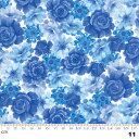 【Moda モダ】Summer Breeze VI 33371-11(2A-02) 花柄 ブルー系 夏(summer) コットン100% シーチング 110cm幅【10cm単位販売】
