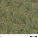 【Moda モダ】Winter White-6812-15(2E-03)(2C-06) グリーン系 レッド系 植物柄 クリスマス コットン100% シーチング 110cm幅【10cm単位販売】