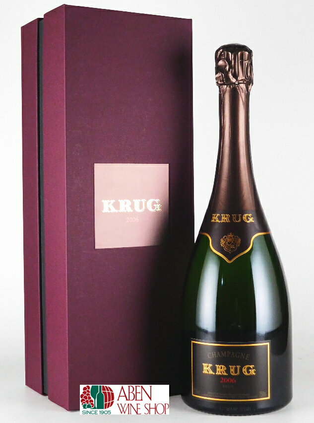 【クール配送】【稀少限定品】クリュッグ ブリュット ヴィンテージ 2006年 750ml ギフト箱入りクラスマン2004&2005版シャンパーニュ最高評価三つ星生産者【発泡】【白】【辛口】【シャンパーニュ】【フランス】【正規品】