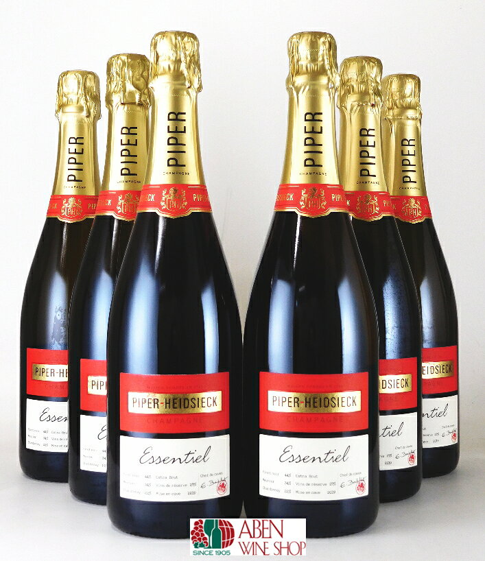 【クール配送】パイパー・エドシック エッセンシエル・エクストラ ブリュット 750ml 6本セット【発泡】【白ワイン】【辛口】【正規品】 aben-10015017 アーベンワインショップ パッケージ画像